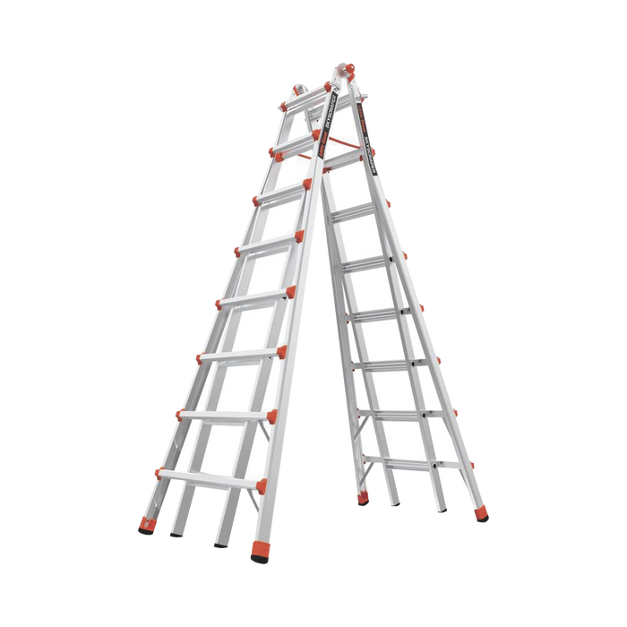 Escalera telescópica en A de 4.5 metros de aluminio.