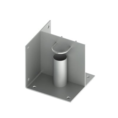 SLM-BA-2G Base de piso o esquina para mástil de 2