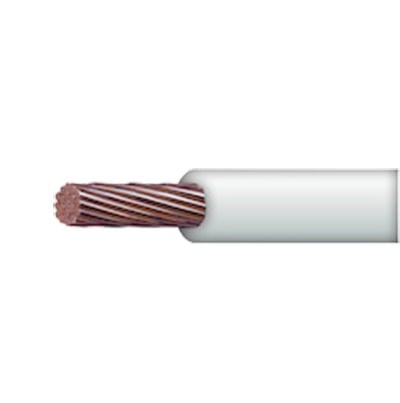 SLY-304-WHT/100 ( SSLU13 ) Cable Eléctrico 10 awg  color blanco,Conductor de cobre suave cableado. Aislamiento de PVC, autoextinguible. BOBINA 100 MTS