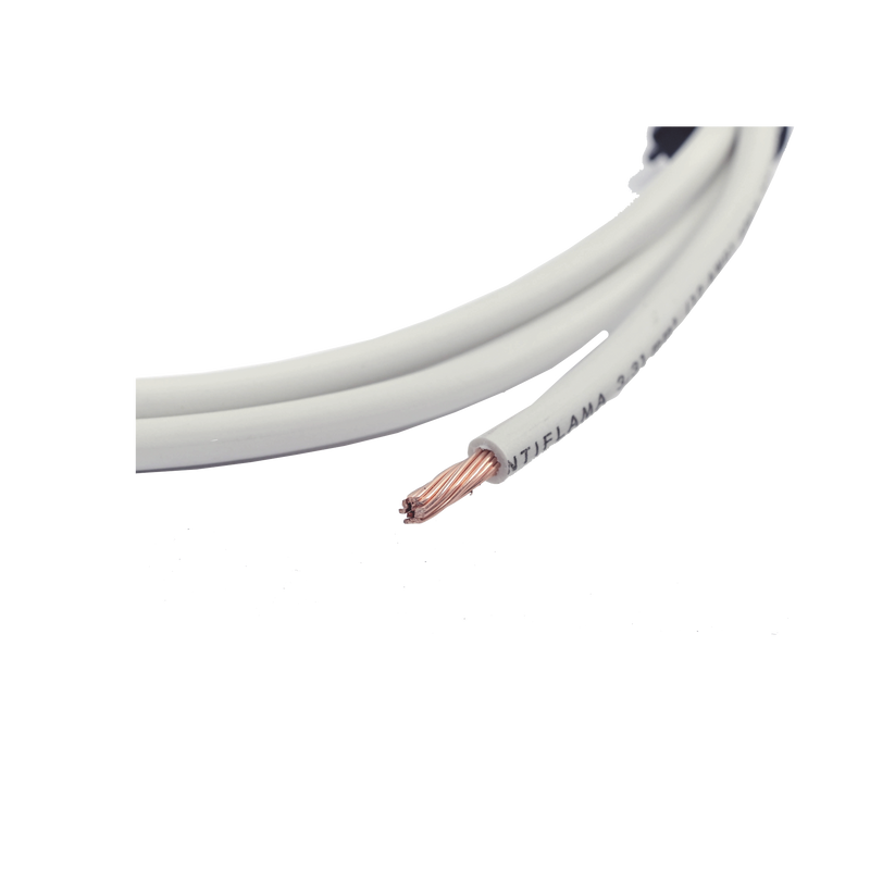 SLY308WHT Cable Eléctrico de Cobre Recubierto THW-LS Calibre 12 AWG 19 Hilos Color Blanco (Venta por Metro)