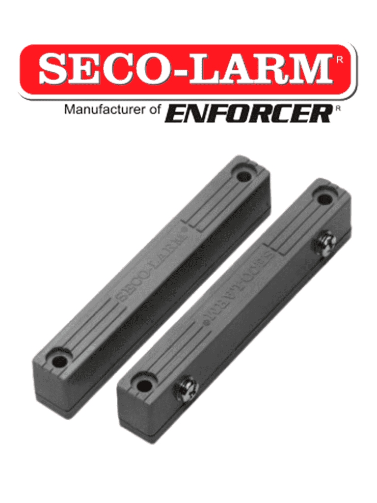 Seco-Larm SM216QGY - Contacto Magnetico Uso Rudo GRIS con terminales de tornillo Gap 2 3/4 (70mm)  Compatible paneles DSC / RISCO / BOSCH
