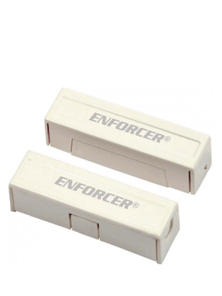 Seco-Larm 10PKW  -Paquete de 10 Contactos magneticos SM433TQ/W  BLANCOS de sobreponer 1-1/4" (31mm) Gap Compatible paneles DSC / RISCO / BOSCH