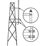 Kit para Montaje Lateral en Torre, Antenas UHF Serie HD Hustler - Toer