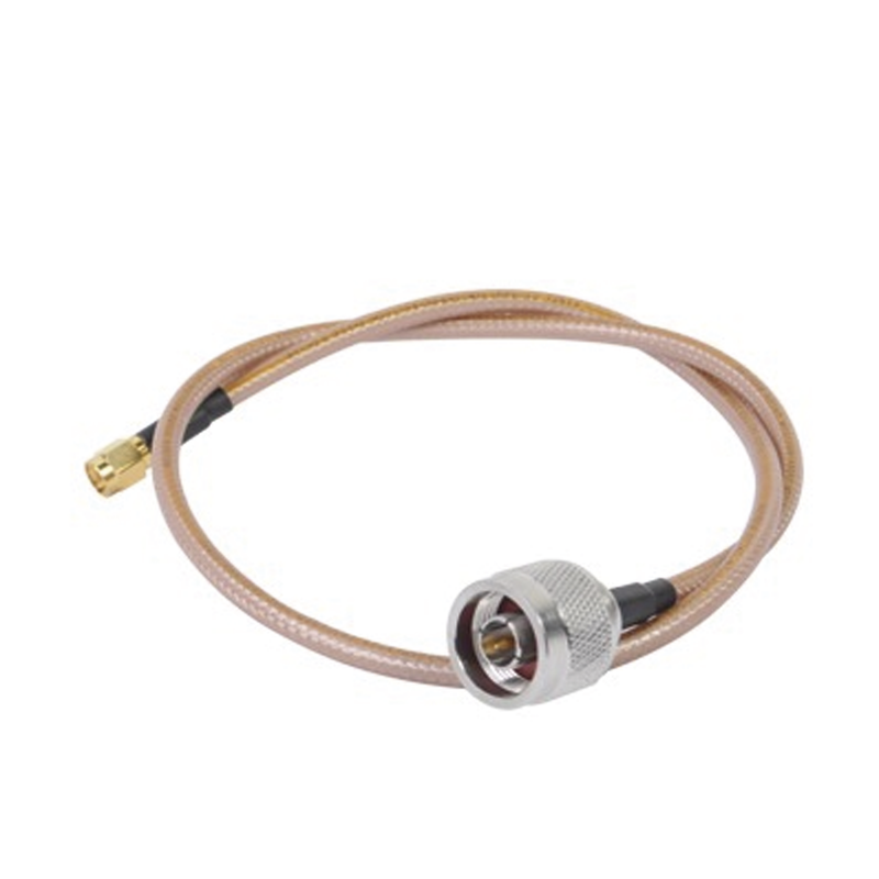 SN142KSMAI60 Jumper con Cable LP142 de 60 cm, con Conectores N Macho a SMA Inverso Macho (Hasta 8GHz)