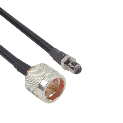 Cable LMR-240 de 60 cm (23.62 pulgadas) con Conectores N Macho y SMA Hembra.