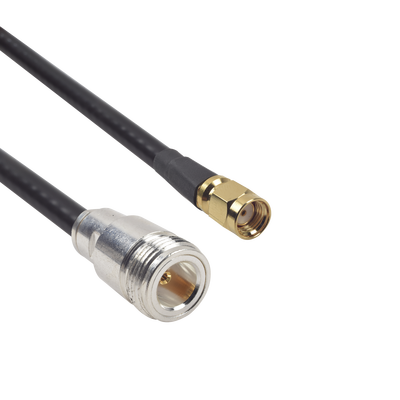 Cable LMR-240UF (Ultra Flex) de 60 cm con conectores N Hembra y SMA Macho Inverso.