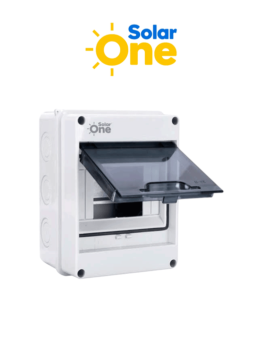 Centros de carga riel DIN Reforzado IP65 / 5 espacios / Uso Exterior protección UV / Ideal para Sistemas Eléctricos y Fotovoltaicos / Instalación flexible / Montaje riel din