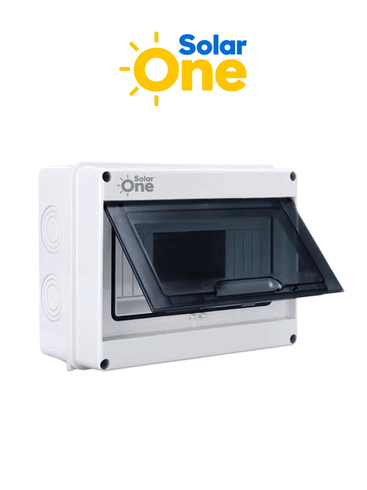 Centros de carga riel DIN Reforzado IP65 / 8 espacios / Uso Exterior protección UV / Ideal para Sistemas Eléctricos y Fotovoltaicos / Instalación flexible / Montaje riel din