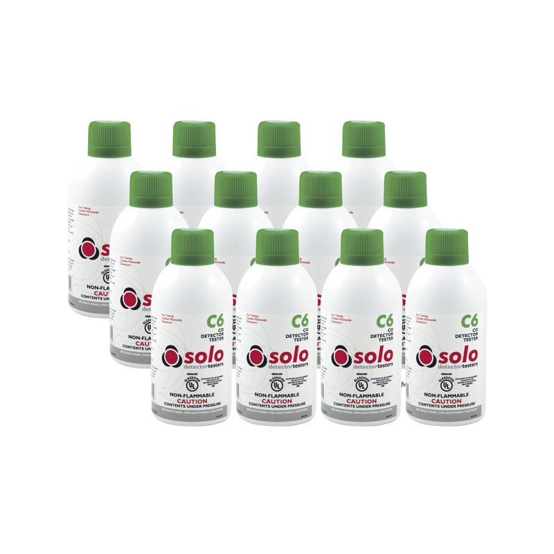 Paquete De 12 Latas De Gas Genuino De Monóxido De Carbono (CO) De Uso Manual o En Dispensadores SOLO-330/SOLO-332