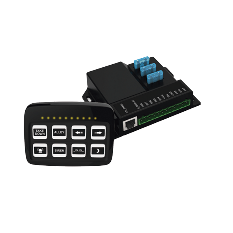 SP03 Controlador Universal de 8 interruptores, 12-24 Vcd con Montaje Fijo y de Succión