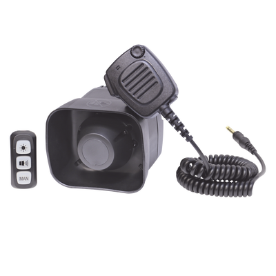 Sirena/Bocina Compacta Para Motocicleta de 30 Watts, Incluye Controlador y Microfono - Toer