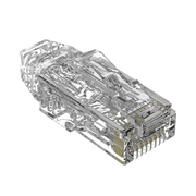 Plug RJ45 Cat6/6A, Para Cable UTP de Calibre 28 AWG (Diámetro Reducido), Chapado en Oro de 50 micras, Paquete de 100 piezas - Toer