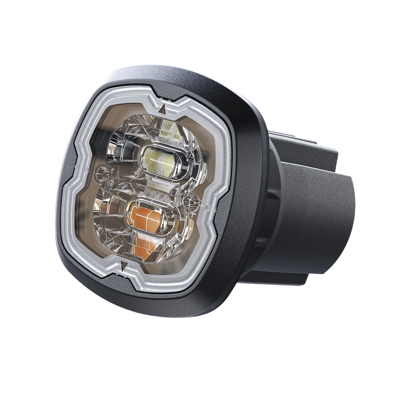 SPF16W Estrobo Oculto, 6 LED, Claro, SAE Clase I, Empotrable, Lente Transparente