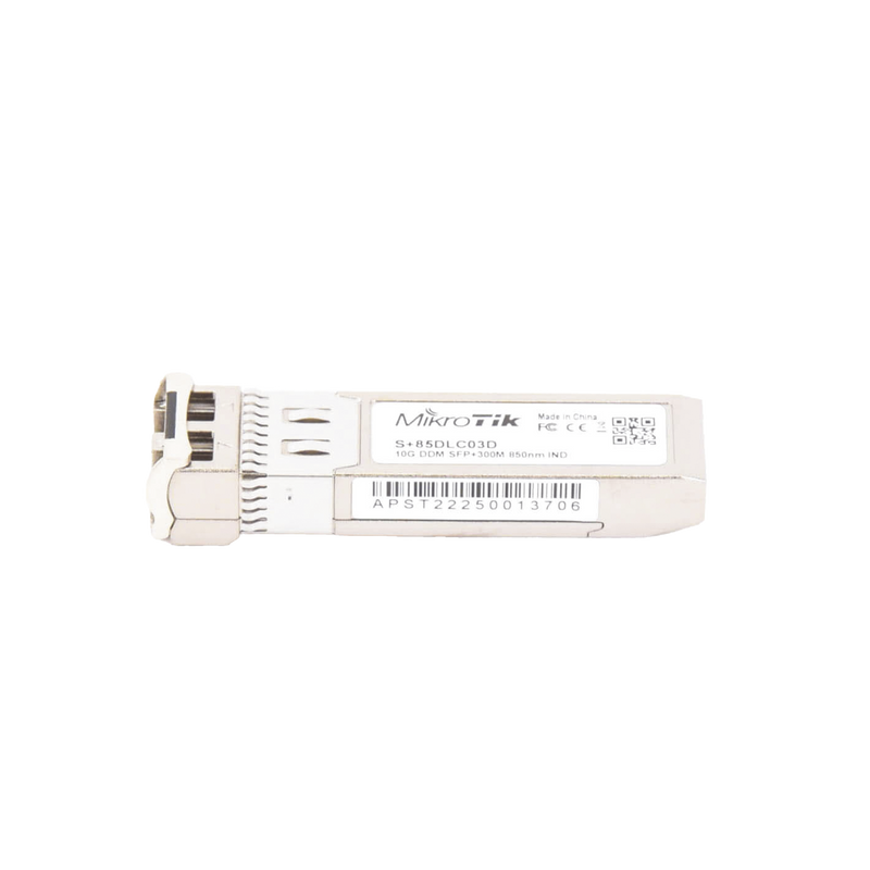 S+85DLC03D Transceptor MiniGbic SFP+ 10G LC Duplex para fibra Multi Modo 300mts