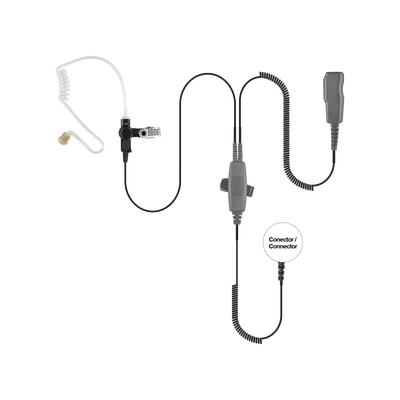 MICRÓFONO AUDÍFONO DE 2 CABLES CON DOBLE PTT P/ KENWOOD Serie 80/ / 90/ 140/ 180/ NX-200/ /410.