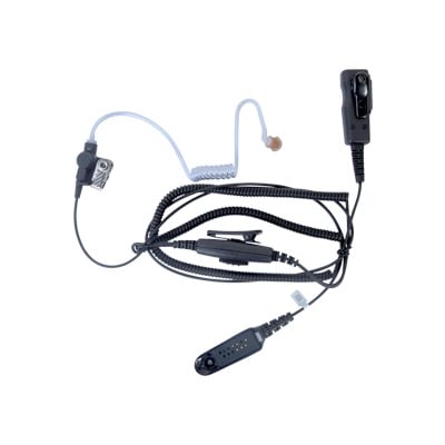 MICRÓFONO AUDÍFONO DE 2 CABLES CON DOBLE PTT P/ MOTOROLA HT-750/ 1250/ 1550/ PRO-5150/ 5550/ 7150/ 9150/ MTX-850LS/ PTX700/ 760/ 780.