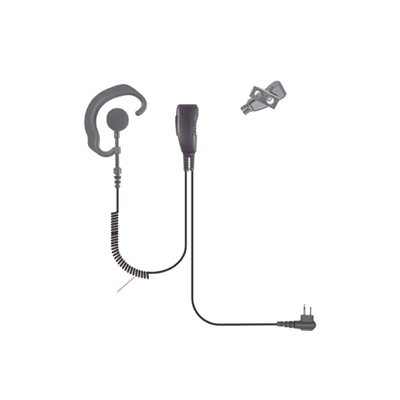 Micrófono de solapa de gancho suave para radios  HYT TC-508, TC-518, TC-580, TC-610, TC-620, TC-700/EX, PD502, PD562, PD-400 Series