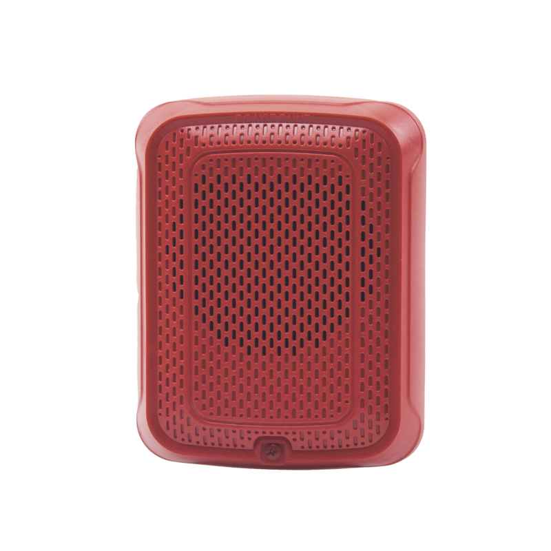 SPR-L Bocina para Montaje en Pared, Color Rojo, Nuevo Diseño Moderno y Elegante y Menor Consumo de Corriente