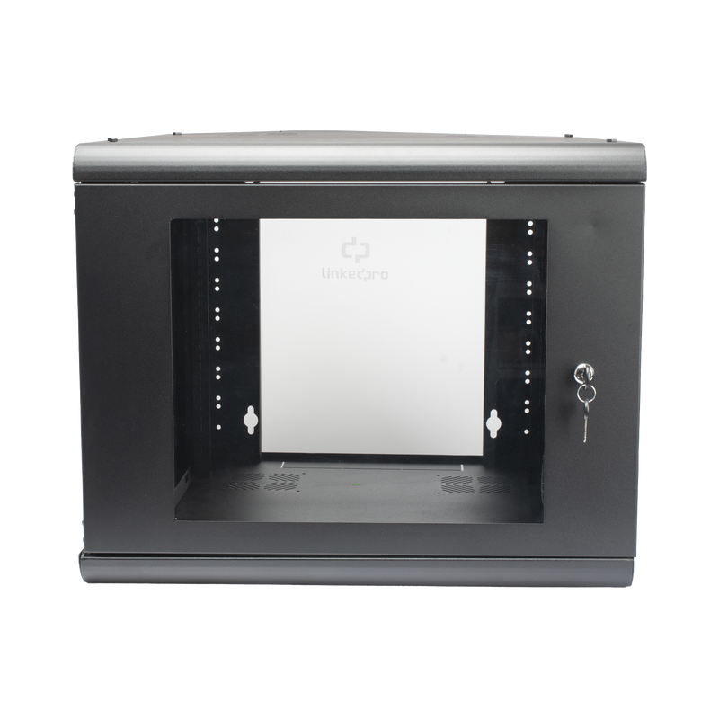 SR-1909-GN2G Gabinete de Pared 9U de 635 mm de Profundidad, Rack de 19 in en Acero Reforzado: Compacto y Resistente para Soluciones Profesionales