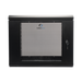 Gabinete de Pared de 9U con Puerta de Cristal Templado, 455 mm de Profundidad, Rack de 19'', Acero Reforzado Color Negro. - Toer