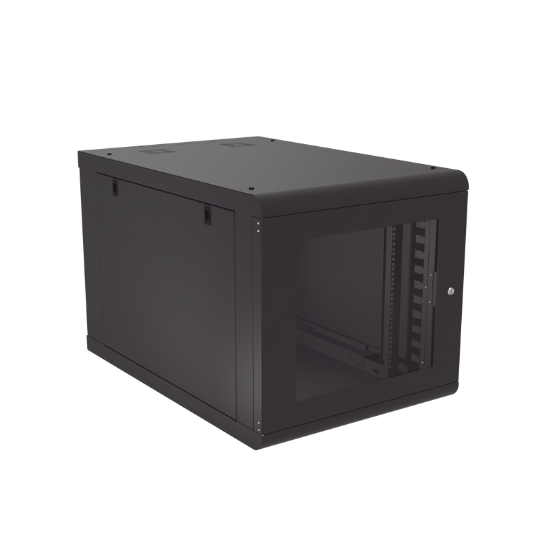 SR-1912-GN2DG Gabinete de Pared 12U de 1027 mm de Profundidad: Máxima Profundidad y Protección en Acero Reforzado, Ideal para UPS y Servidores de 19