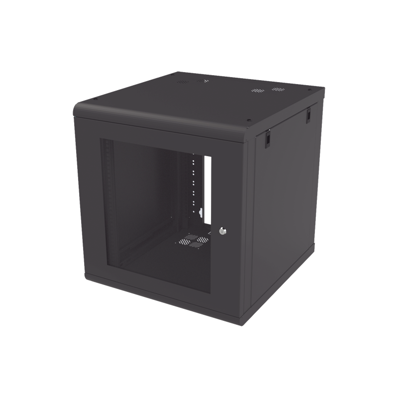 SR-1912-GN2G Gabinete de Pared 12U de 635 mm de Profundidad, Rack de 19 in en Acero Reforzado: Compacto y Resistente para Soluciones Profesionales