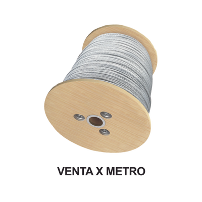 Cable Retenida 7 Hilos, Resistencia 4900 Kg. Diámetro 3/8" Galv. clase A.  (Precio por Metro).