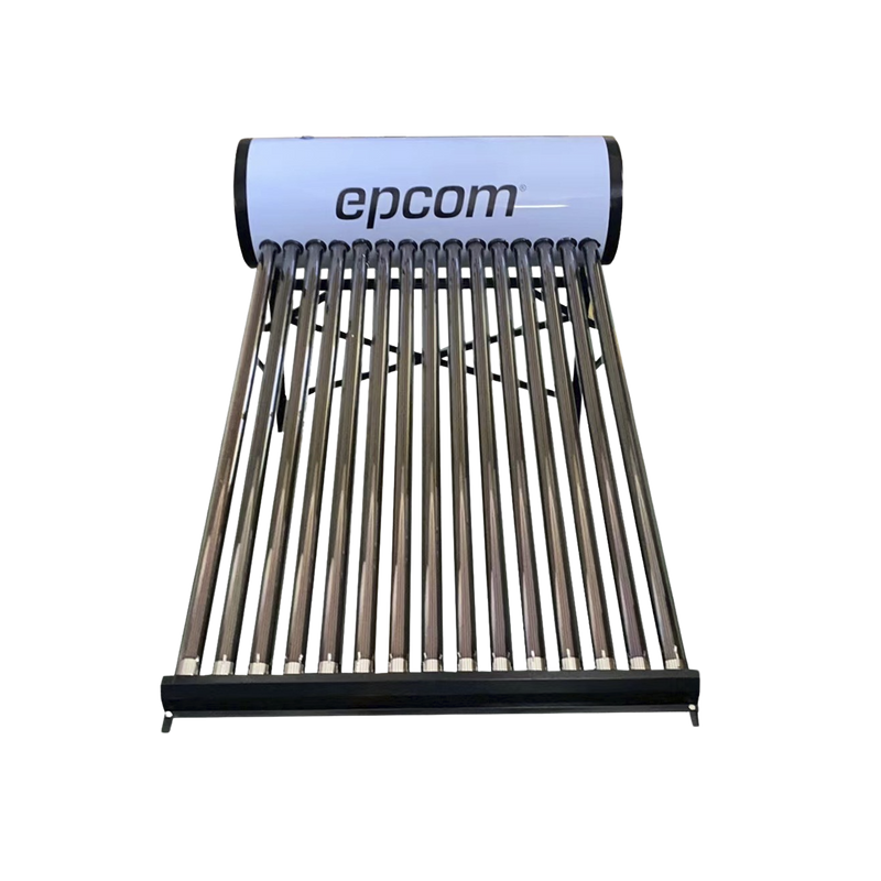 STELPWH150 Bóiler Solar de 150L, Baja Presión con 15 Tubos de Vacío de Mayor Resistencia y Termotanque Inoxidable de Grado Alimenticio 150 L Resistentes a Granizo de Hasta 25 mm/ l, Incluye Anodo de Magnesio