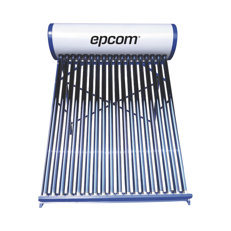 STELPWH180 Bóiler Solar de 180L, Baja Presión con 18 Tubos de Vacío de Mayor Resistencia y Termotanque Inoxidable de Grado Alimenticio 180 L Resistentes a Granizo de Hasta 25 mm/ l, Incluye Anodo de Magnesio