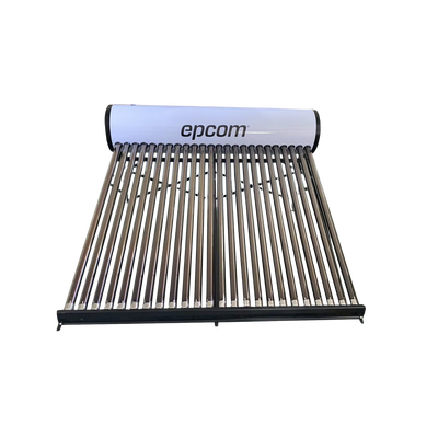 Bóiler Solar de 240L, Baja Presión con 24 Tubos de Vacío de Mayor Resistencia y Termotanque Inoxidable de Grado Alimenticio 240 L Resistentes a Granizo de Hasta 25 mm/ l, Incluye Anodo de Magnesio - Toer