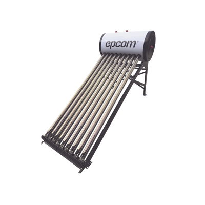 Bóiler Solar de 90L, Baja Presión con 9 Tubos de Vacío de Mayor Resistencia y Termotanque Inoxidable de Grado Alimenticio, Resistentes a Granizo de Hasta 25 mm/ l , Incluye Anodo de Magnesio - Toer