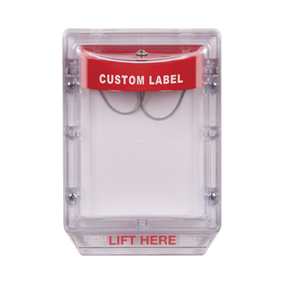 Cubierta Protectora de Policarbonato Serie Stopper IIÆ, Con Bocina, Sin Espaciador, Montaje Empotrado, Etiqueta Personalizada