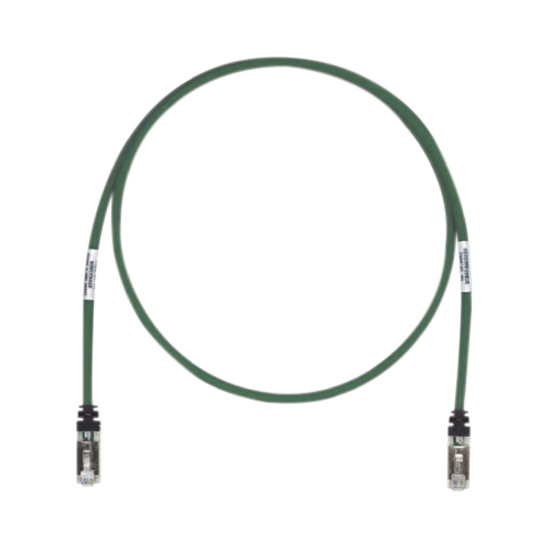 Patch Cord Cat6A, Blindado S/FTP, CM/LS0H, 7ft, Color Verde