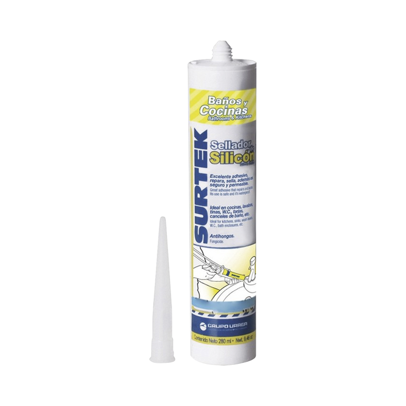 SYS-113-452 Silicón Para Baños y Cocinas /Color Blanco / Contenido 280 ml.