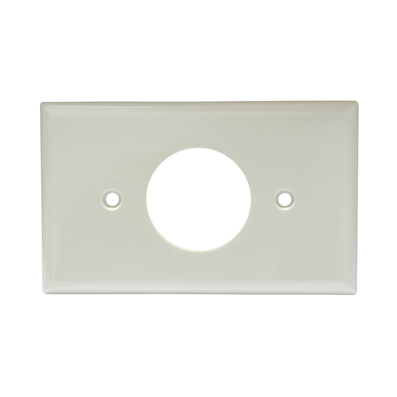 Placa de plástico para contacto sencillo.