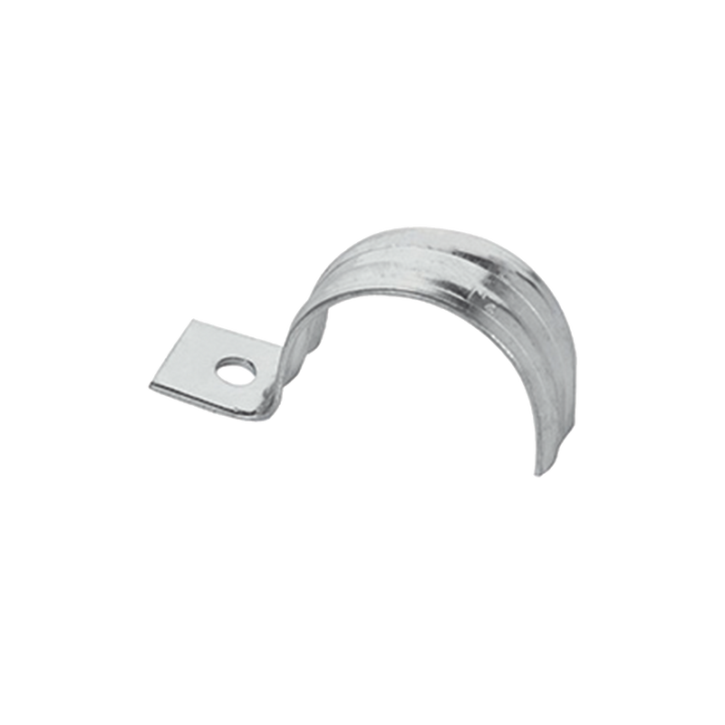 Abrazadera para tubo tipo uña 1 1/4 bolsa con 5 piezas