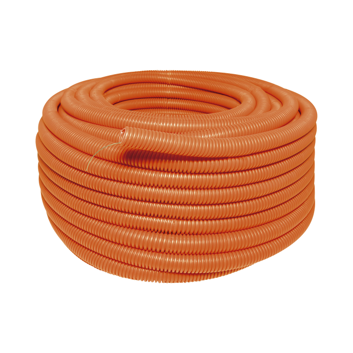 Manguera flexible Reforzada 1/2 x 100 m /Polietileno Alta Densidad HDPE/ Sin guía /Resistente a Intemperie.
