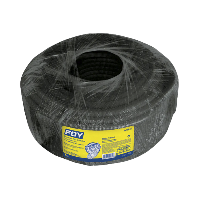 Manguera flexible para cables 3/4 x 50 m /Polietileno Alta Densidad HDPE/ Sin guía /Para uso en interiores.