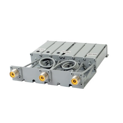 Duplexer SYSCOM 148-160MHz 6 cavidades con conector PL259.