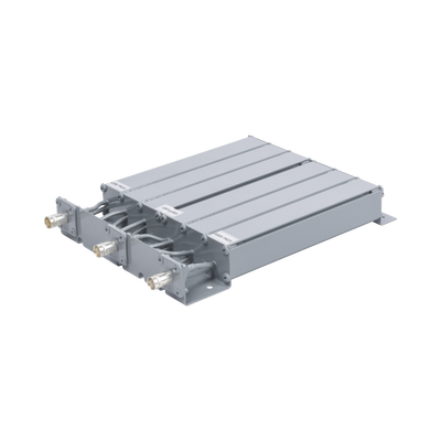 Duplexer SYSCOM en UHF, 6 Cav. 403-430 MHz, 50 Watt, 15MHz Sep. Rechazo de Banda, BNC Hembras.