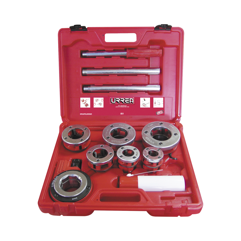 Juego de Tarraja de dados para tubo 1/2 - 2 NPT 9 piezas