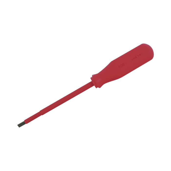 Destornillador rojo para 1000v plano de 1/4 x 5-7/8?