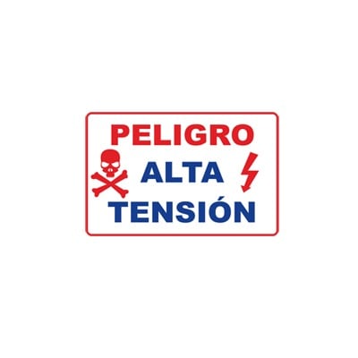 SYSLET Letrero de peligro para cercas electrificadas, de alta durabilidad (21 x 13 cm)