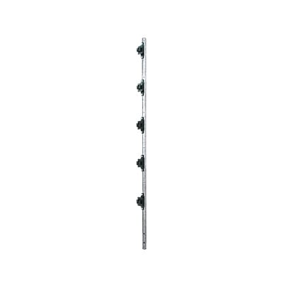 FENCEPOST3 Poste de 1.2 m fabricado en tubo de acero galvanizado con 5 aisladores de paso
