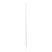 Poste de Esquina Blanco de Acero Galv. de 1.2m para Cerca Electrificada  cal. 18 de 1" Diam. para 5 Aisladores (No incluidos). - Toer