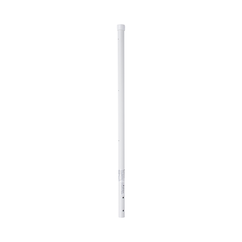 Poste de Esquina de 0.8m para Cerca Electrificada. Tubo Galvanizado cal. 18 de 1Diam. con Tapón, ideal para 3 Aisladores.