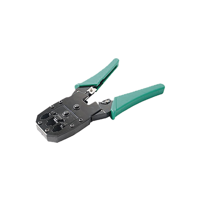 Pinzas para plegar (Ponchadoras) cables RJ11, RJ12, RJ45 telefónicos y cables de red Cat5e, Cat6, Cat6a y con Cavidades para 4, 6 y 8 conductores. - Toer