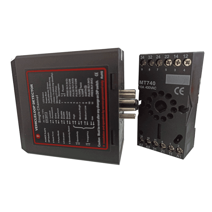WEJOIN WJDG102 - Sensor de Masa Vehicular por Inducción / Detector para Barreras de Acceso 1 Lazo 110VAC