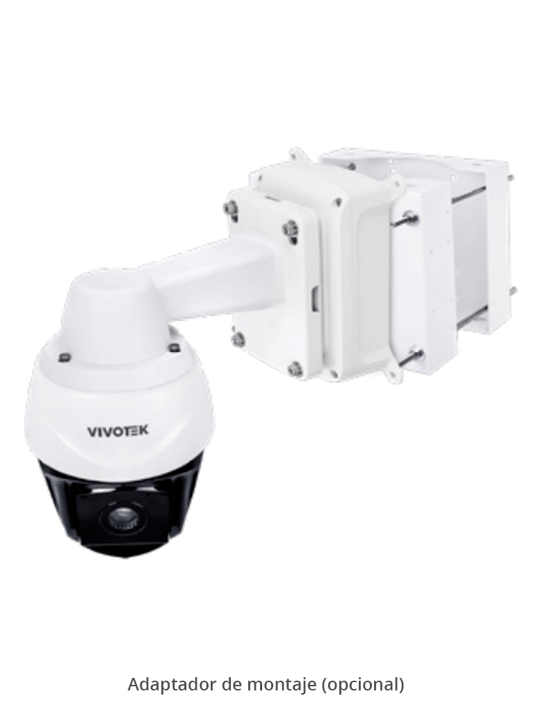 VIVOTEK SD9384-EHL - Cámara IP PTZ Exterior 5 MP con Zoom Óptico 30x, Smart IR 200m y Tracking, Protección Nema4X/IP66/IK10, EIS, WDR Pro con ciberseguridad Trend Micro, Camera Link y certificado NDAA, ONVIF, Deep Search