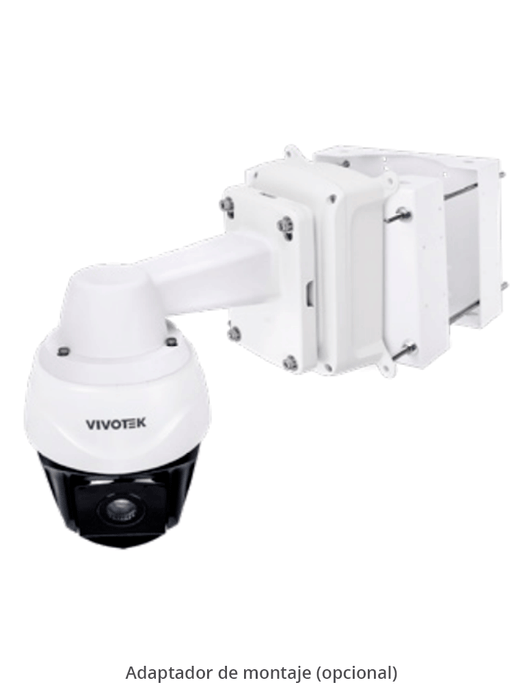 VIVOTEK SD9394-EHL - Cámara IP PTZ Exterior 8 MP, 32x Zoom Óptico, Smart IR 250mts, Protección Nema4X, IP66, IK10, WDR Pro, Smart Tracking, Ciberseguridad Trend Micro, Smart VCA, NDAA, ONVIF, Deep Search